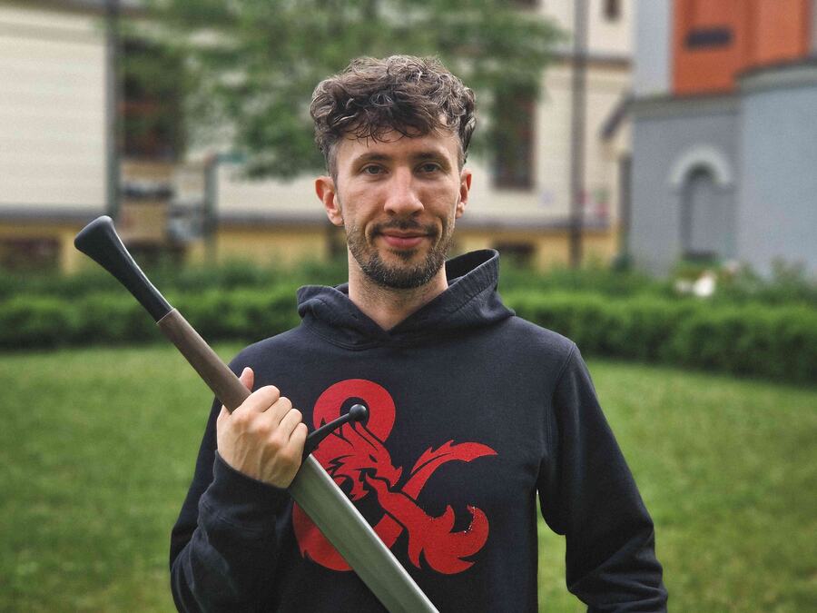 Jakub Kovařík, koordinátor fantasy komunity Yes& v Jeseníku